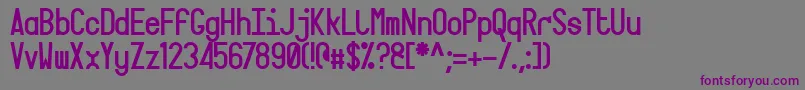 Targa Font – Purple Fonts on Gray Background