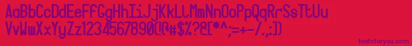 Шрифт Targa – фиолетовые шрифты на красном фоне