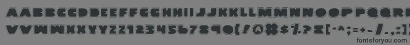 LandWhalePro Font – Black Fonts on Gray Background