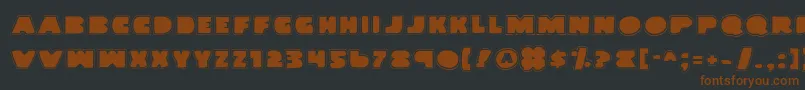 LandWhalePro Font – Brown Fonts on Black Background