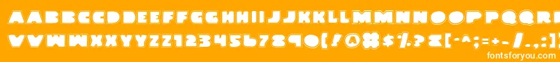 LandWhalePro Font – White Fonts on Orange Background