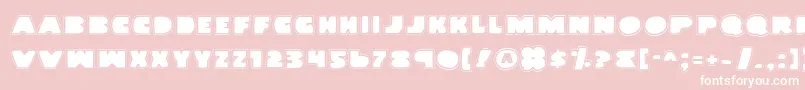 LandWhalePro Font – White Fonts on Pink Background