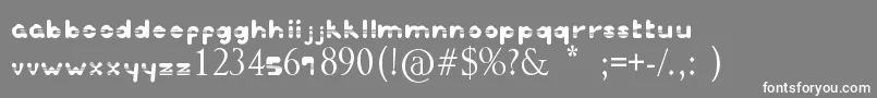 Inspretta Font – White Fonts on Gray Background