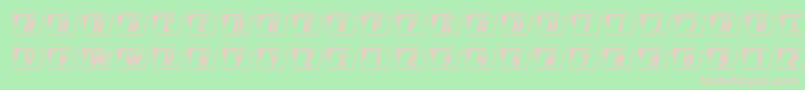 Eyesonlyoutsemicond Font – Pink Fonts on Green Background