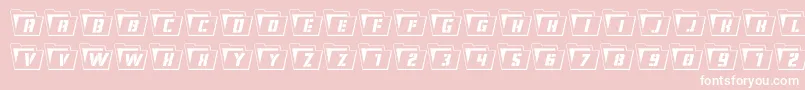 Eyesonlyoutsemicond Font – White Fonts on Pink Background