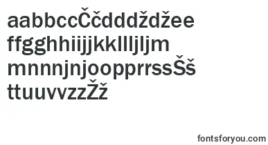 FranklinGothicMedium font – slovenian Fonts