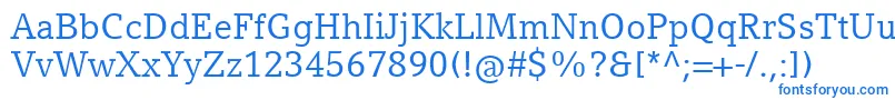 CompatilLetterLtComRegular Font – Blue Fonts on White Background
