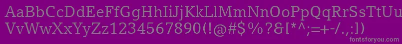 CompatilLetterLtComRegular Font – Gray Fonts on Purple Background