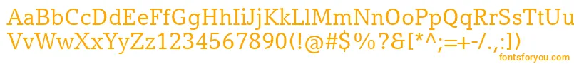 CompatilLetterLtComRegular Font – Orange Fonts on White Background