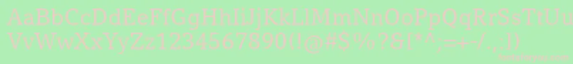 CompatilLetterLtComRegular Font – Pink Fonts on Green Background