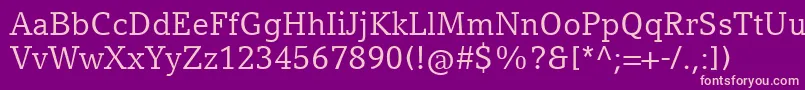 CompatilLetterLtComRegular-Schriftart – Rosa Schriften auf violettem Hintergrund