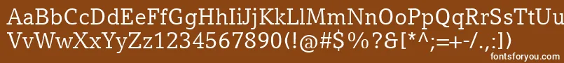 CompatilLetterLtComRegular Font – White Fonts on Brown Background