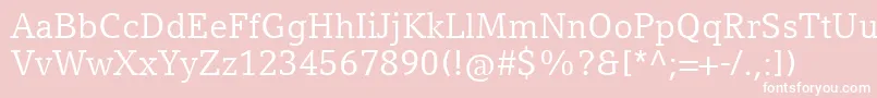 CompatilLetterLtComRegular Font – White Fonts on Pink Background