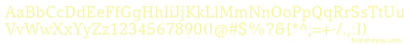 CompatilLetterLtComRegular Font – Yellow Fonts on White Background
