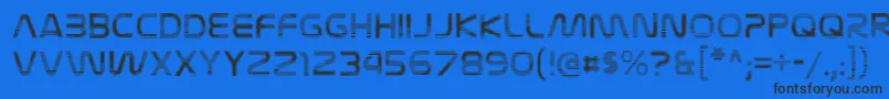 NasalizationvideoRegular Font – Black Fonts on Blue Background