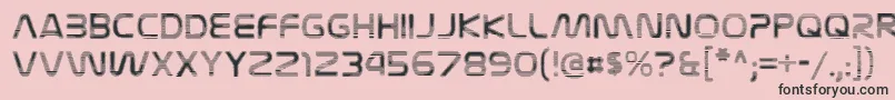 NasalizationvideoRegular Font – Black Fonts on Pink Background