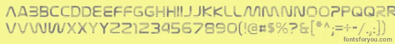 NasalizationvideoRegular Font – Gray Fonts on Yellow Background