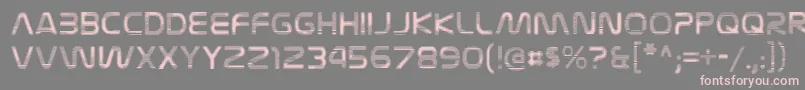 NasalizationvideoRegular Font – Pink Fonts on Gray Background