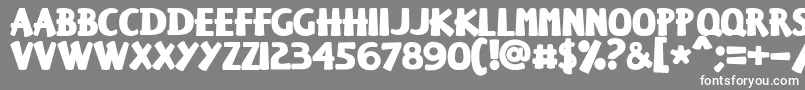 Keisersousa Font – White Fonts on Gray Background