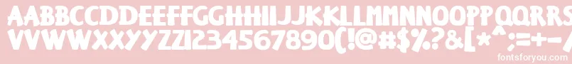 Keisersousa Font – White Fonts on Pink Background