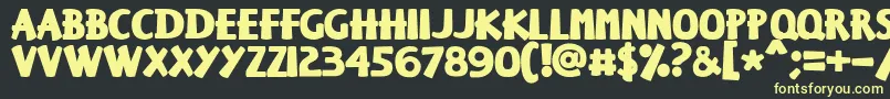 Keisersousa Font – Yellow Fonts on Black Background