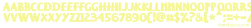 Keisersousa Font – Yellow Fonts on White Background