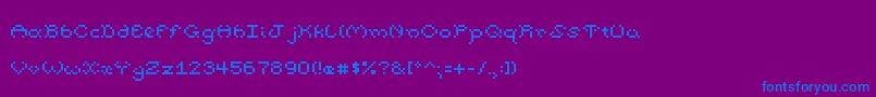 fuente PumpkinFont – Fuentes Azules Sobre Fondo Morado