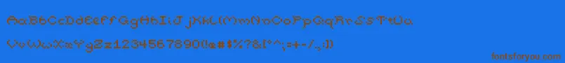 PumpkinFont Font – Brown Fonts on Blue Background