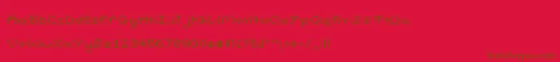 PumpkinFont Font – Brown Fonts on Red Background