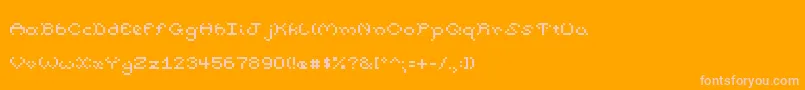 PumpkinFont Font – Pink Fonts on Orange Background