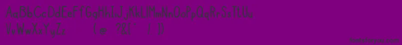 Boziene Font – Black Fonts on Purple Background