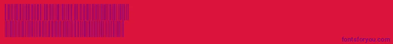 Fonte Intp72dmtt – fontes roxas em um fundo vermelho
