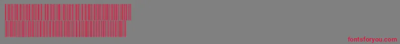 フォントIntp72dmtt – 赤い文字の灰色の背景