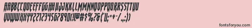 Gotharcticaexpandital Font – Black Fonts on Pink Background