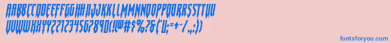 Gotharcticaexpandital Font – Blue Fonts on Pink Background