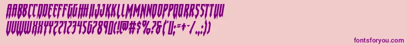 Gotharcticaexpandital Font – Purple Fonts on Pink Background