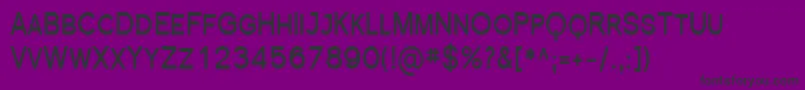 SfflorencesanssccondBold-Schriftart – Schwarze Schriften auf violettem Hintergrund