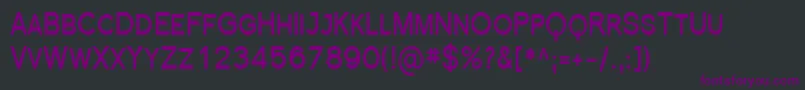 Шрифт SfflorencesanssccondBold – фиолетовые шрифты на чёрном фоне