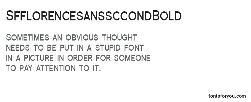 SfflorencesanssccondBold Font