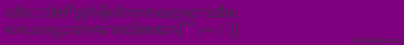 PaperclipBold Font – Black Fonts on Purple Background