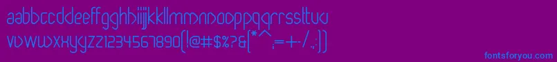 PaperclipBold Font – Blue Fonts on Purple Background