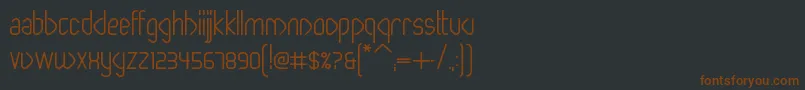 PaperclipBold Font – Brown Fonts on Black Background