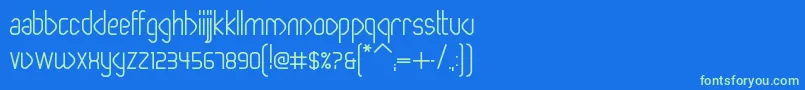 Шрифт PaperclipBold – зелёные шрифты на синем фоне