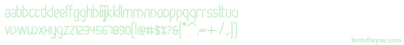 PaperclipBold Font – Green Fonts on White Background