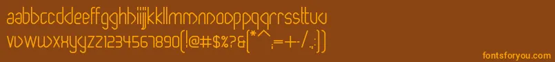 PaperclipBold Font – Orange Fonts on Brown Background
