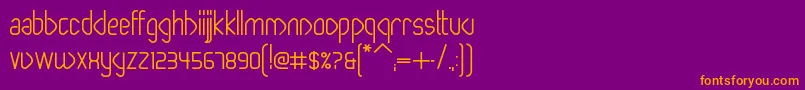 PaperclipBold Font – Orange Fonts on Purple Background