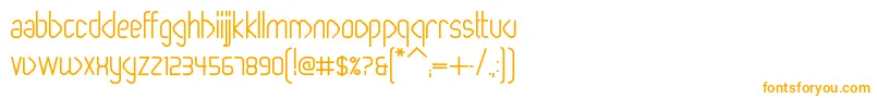 PaperclipBold Font – Orange Fonts on White Background