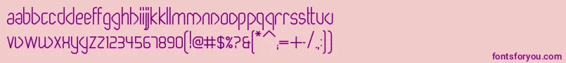 PaperclipBold Font – Purple Fonts on Pink Background
