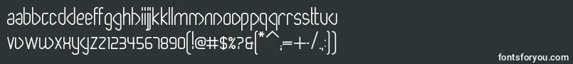 Шрифт PaperclipBold – белые шрифты на чёрном фоне