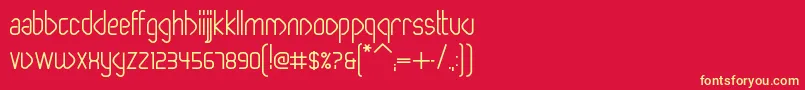 fuente PaperclipBold – Fuentes Amarillas Sobre Fondo Rojo